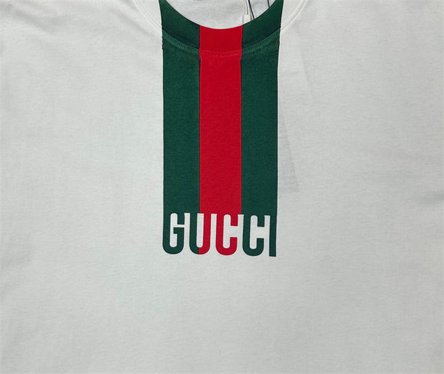 Gucci 2025SS Web Stripe Logo T-Shirt – Top Version