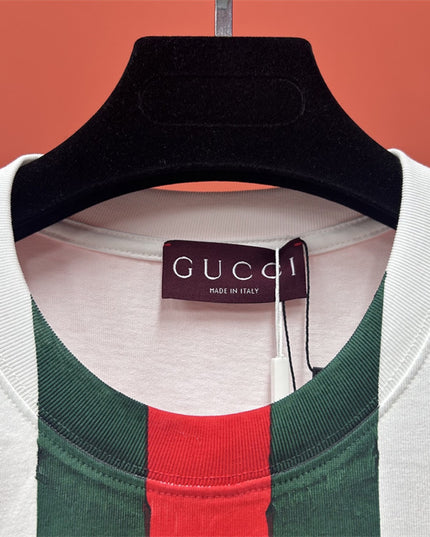 Gucci 2025SS Web Stripe Logo T-Shirt – Top Version