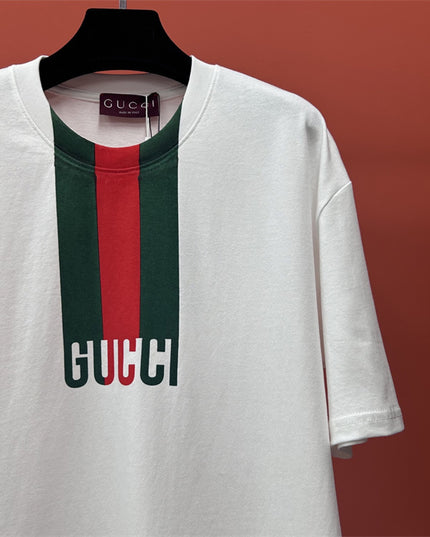Gucci 2025SS Web Stripe Logo T-Shirt – Top Version