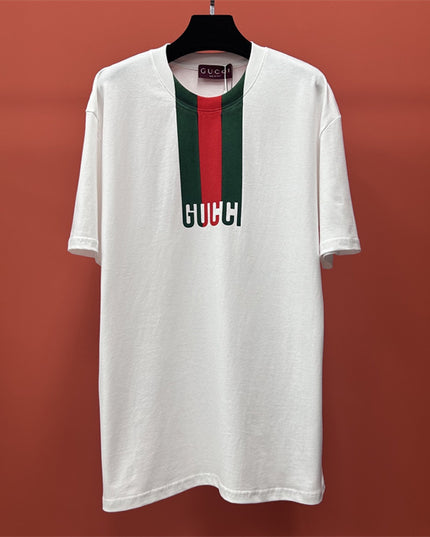 Gucci 2025SS Web Stripe Logo T-Shirt – Top Version