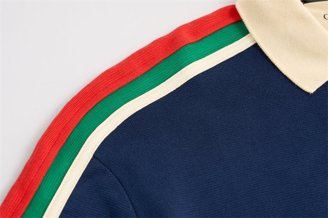 Gucci 2025SS Web Stripe Sleeve Polo Shirt – Top Version