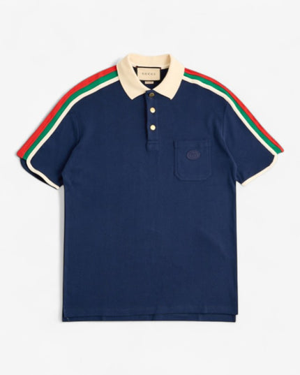 Gucci 2025SS Web Stripe Sleeve Polo Shirt – Top Version