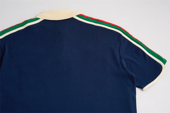 Gucci 2025SS Web Stripe Sleeve Polo Shirt – Top Version