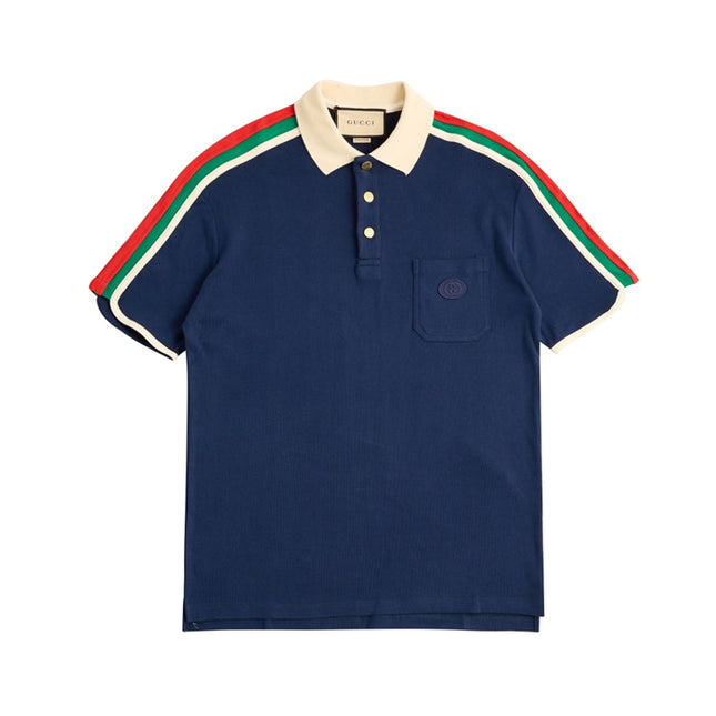 Gucci 2025SS Web Stripe Sleeve Polo Shirt – Top Version