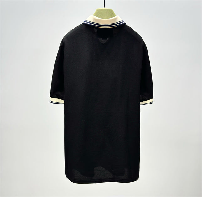 Gucci 2025ss Black Polo Shirt – Top Version