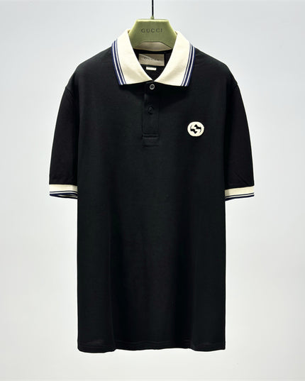 Gucci 2025ss Black Polo Shirt – Top Version