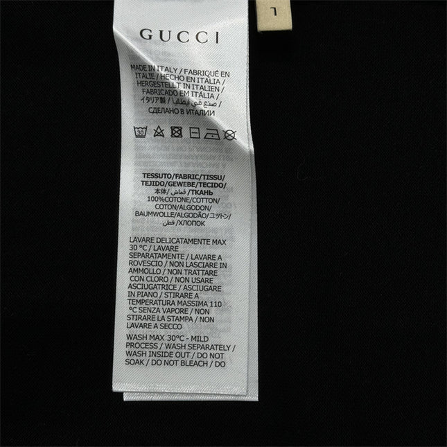 Gucci 2025ss Black Polo Shirt – Top Version
