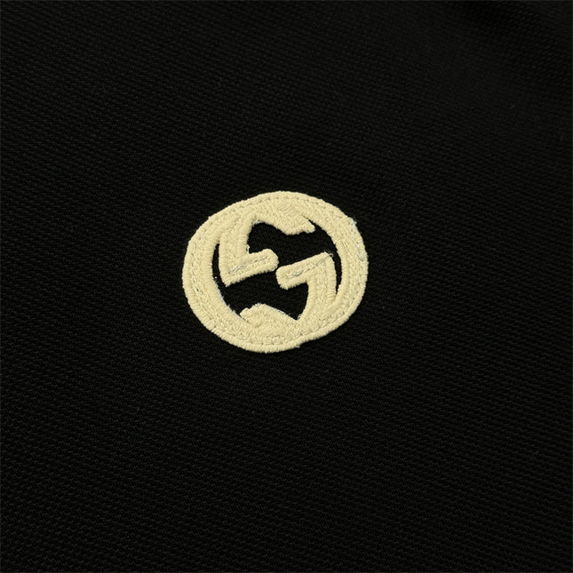 Gucci 2025ss Black Polo Shirt – Top Version