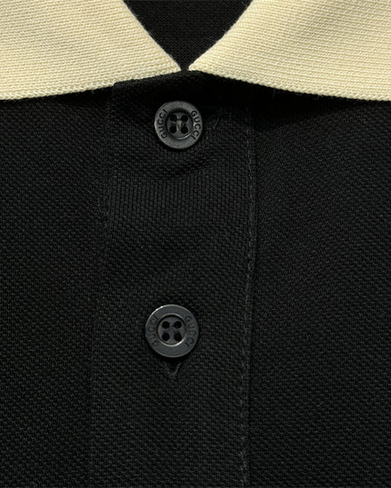 Gucci 2025ss Black Polo Shirt – Top Version