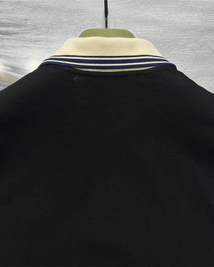 Gucci 2025ss Black Polo Shirt – Top Version