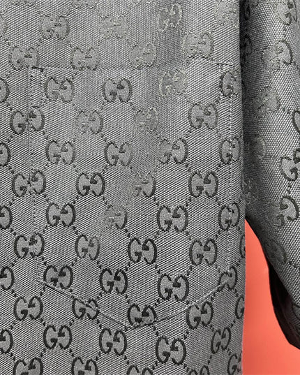 Gucci 2025ss Charcoal Gg Jacquard Short Sleeve Shirt – Top Version