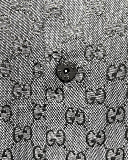 Gucci 2025ss Charcoal Gg Jacquard Short Sleeve Shirt – Top Version