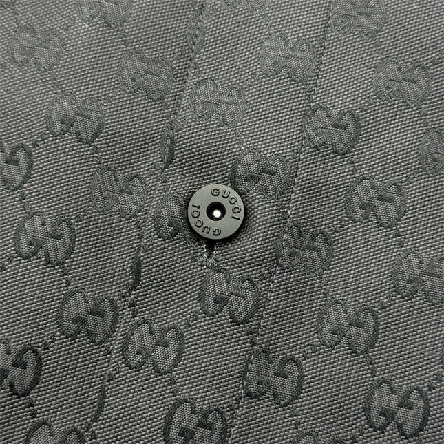 Gucci 2025ss Charcoal Gg Overshirt – Top Version