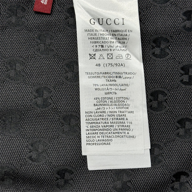 Gucci 2025ss Charcoal Gg Overshirt – Top Version