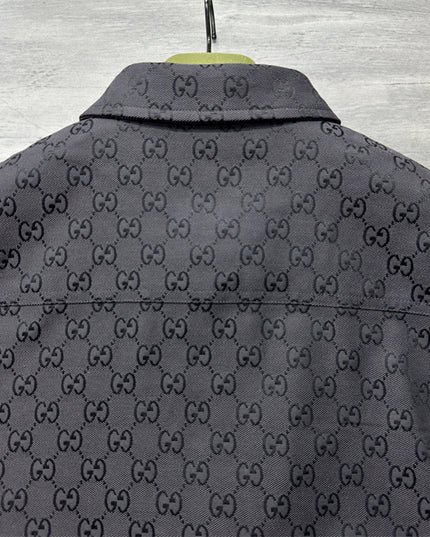 Gucci 2025ss Charcoal Gg Overshirt – Top Version