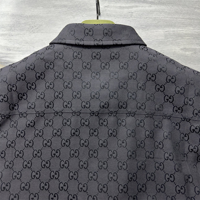 Gucci 2025ss Charcoal Gg Overshirt – Top Version