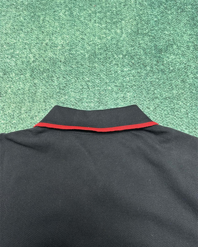 Gucci 2025ss Charcoal Navy With Cool Tone Polo Shirt