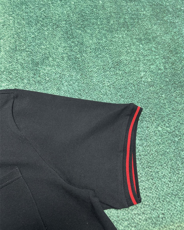 Gucci 2025ss Charcoal Navy With Cool Tone Polo Shirt