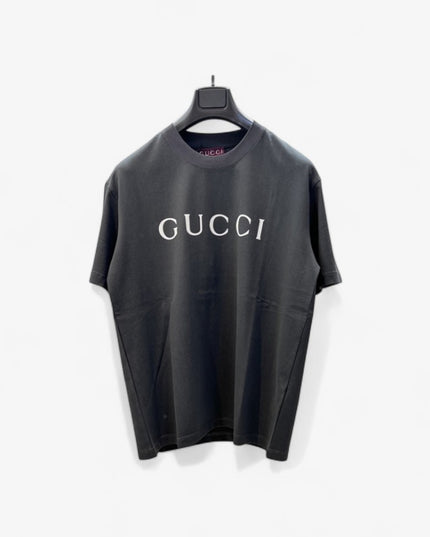 Gucci 2025ss Classic Black Logo T-shirt – Top Version