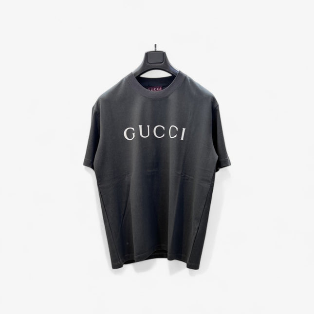 Gucci 2025ss Classic Black Logo T-shirt – Top Version