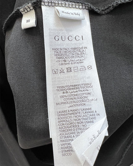 Gucci 2025ss Classic Black Logo T-shirt – Top Version