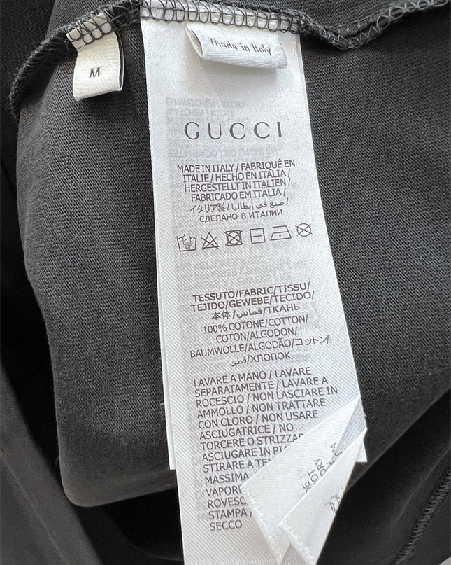 Gucci 2025ss Classic Black Logo T-shirt – Top Version