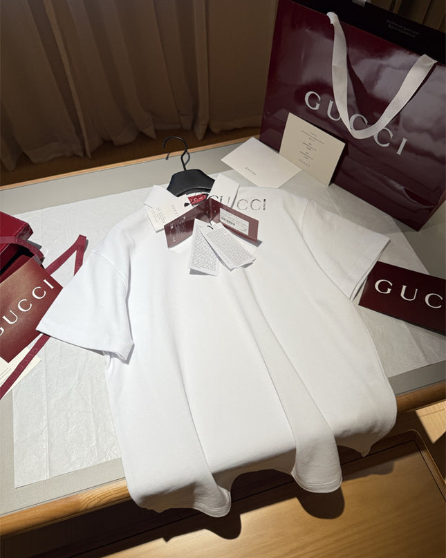 Gucci 2025ss Cotton Polo Shirt With Embroidery