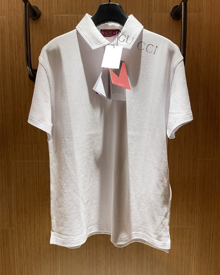 Gucci 2025ss Cotton Polo Shirt With Embroidery