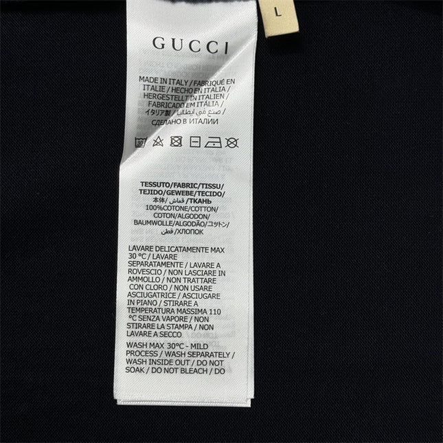 Gucci 2025ss Dark Navy Blue T-shirt