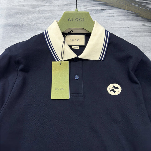 Gucci 2025ss Dark Navy Blue T-shirt