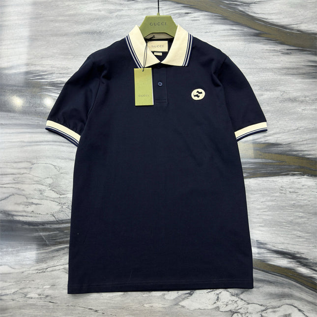 Gucci 2025ss Dark Navy Blue T-shirt