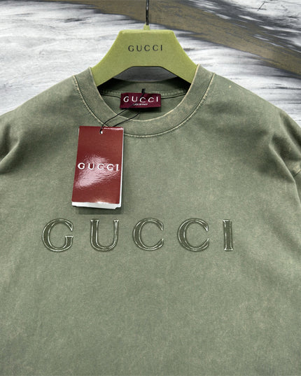 Gucci 2025ss Embroidered Logo Shirt