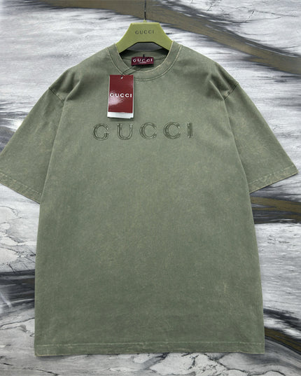 Gucci 2025ss Embroidered Logo Shirt