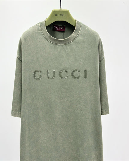Gucci 2025ss Embroidered Logo Shirt