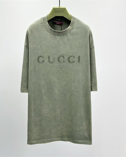Gucci 2025ss Embroidered Logo Shirt