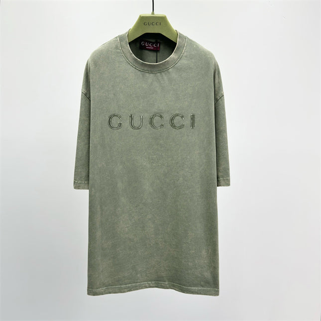 Gucci 2025ss Embroidered Logo Shirt