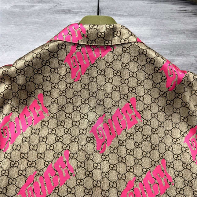 Gucci 2025ss Hacker” Monogram Shirt – Top Version