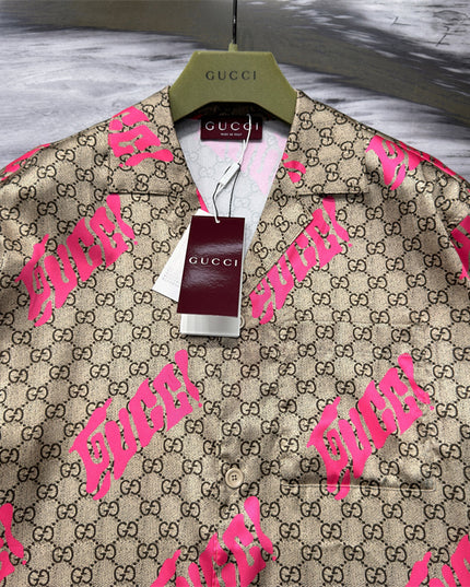 Gucci 2025ss Hacker” Monogram Shirt – Top Version