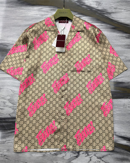 Gucci 2025ss Hacker” Monogram Shirt – Top Version