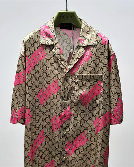Gucci 2025ss Hacker” Monogram Shirt – Top Version