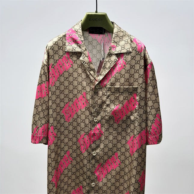 Gucci 2025ss Hacker” Monogram Shirt – Top Version