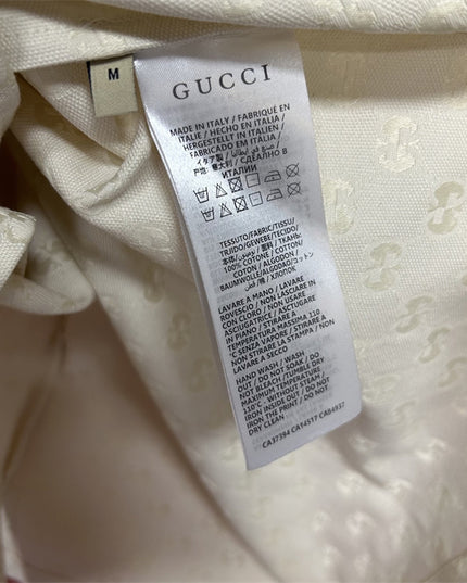 Gucci 2025ss Ivory Gg Jacquard Shirt – Top Version