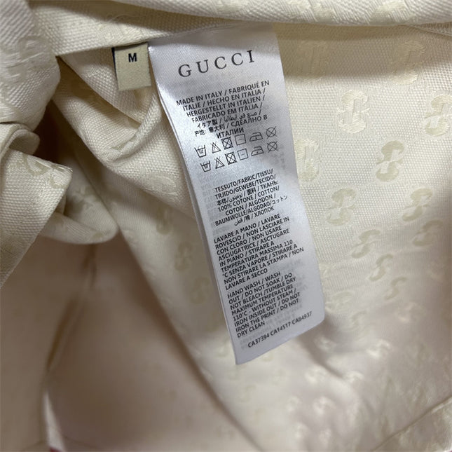 Gucci 2025ss Ivory Gg Jacquard Shirt – Top Version