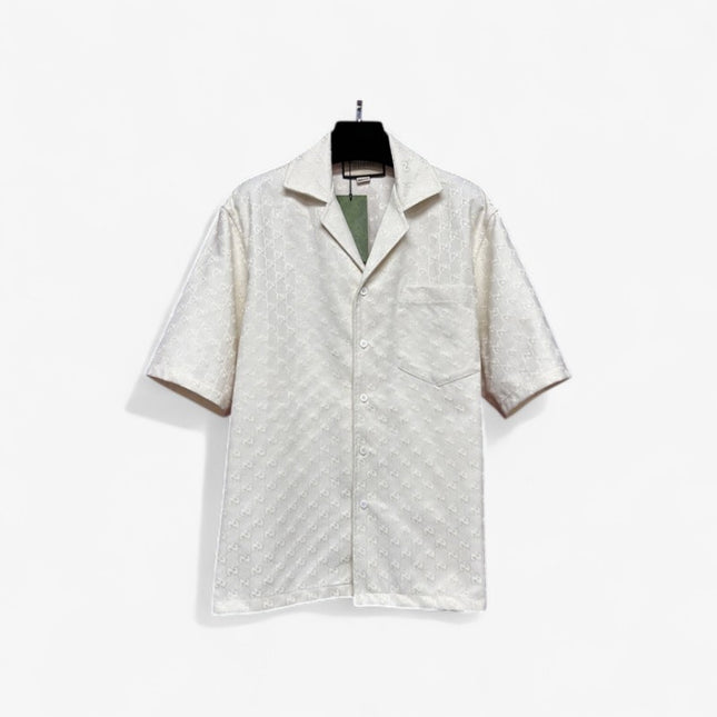Gucci 2025ss Ivory Gg Jacquard Shirt – Top Version