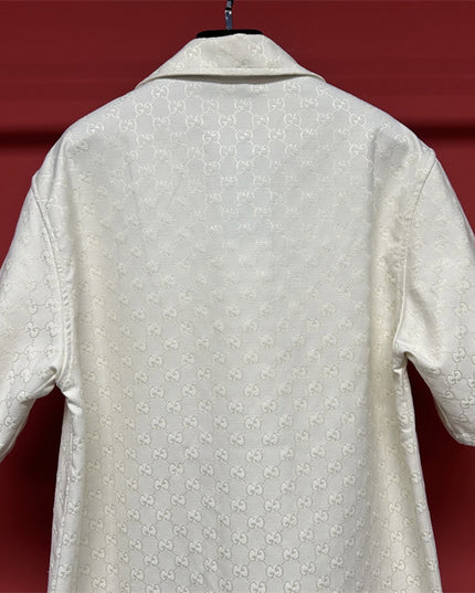 Gucci 2025ss Ivory Gg Jacquard Shirt – Top Version