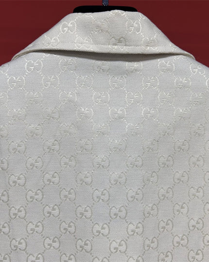Gucci 2025ss Ivory Gg Jacquard Shirt – Top Version