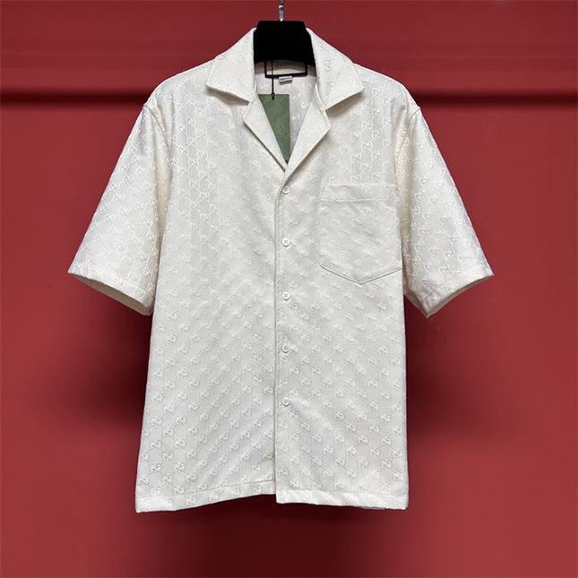 Gucci 2025ss Ivory Gg Jacquard Shirt – Top Version