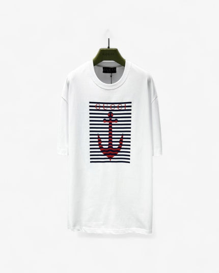 Gucci 2025ss Light Grayish White T-shirt