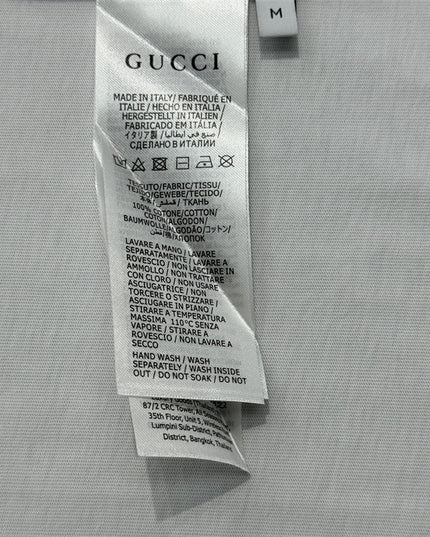 Gucci 2025ss Light Grayish White T-shirt