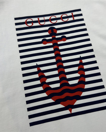 Gucci 2025ss Light Grayish White T-shirt